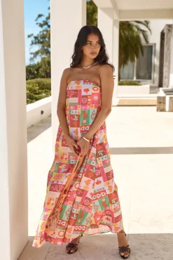 Spellcaster Strapless Maxi Dress Multi