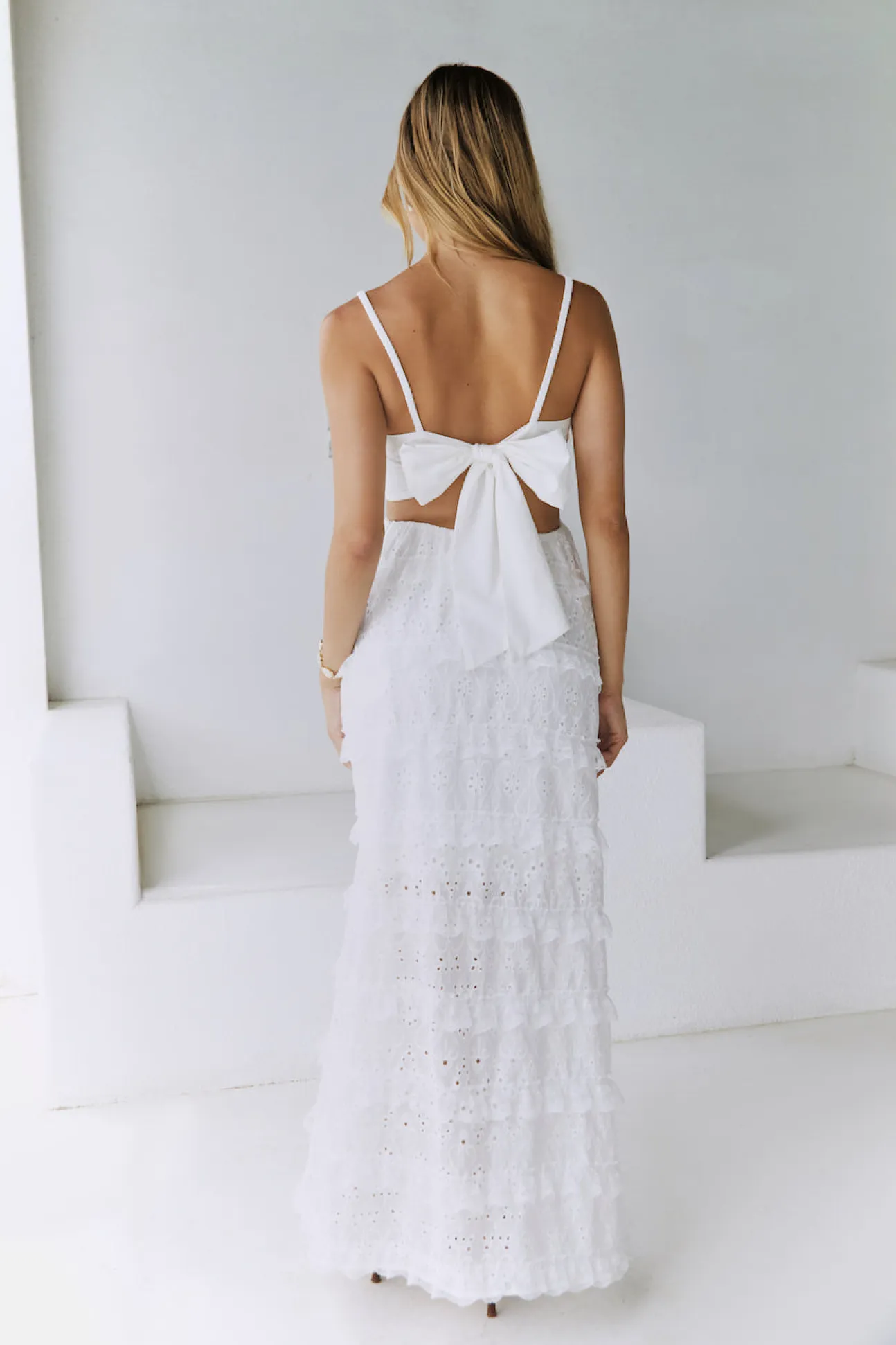 Spirit Flourish Maxi Dress White