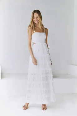 Spirit Flourish Maxi Dress White
