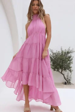 Spring Sunsets Maxi Dress Pink