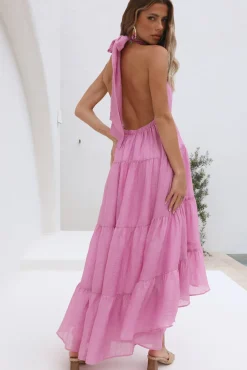 Spring Sunsets Maxi Dress Pink