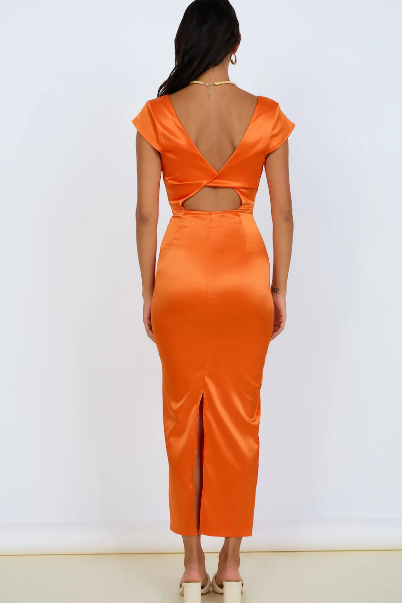 Starburst Skies Maxi Dress Orange