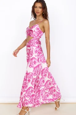 Star Gazers Maxi Dress Pink