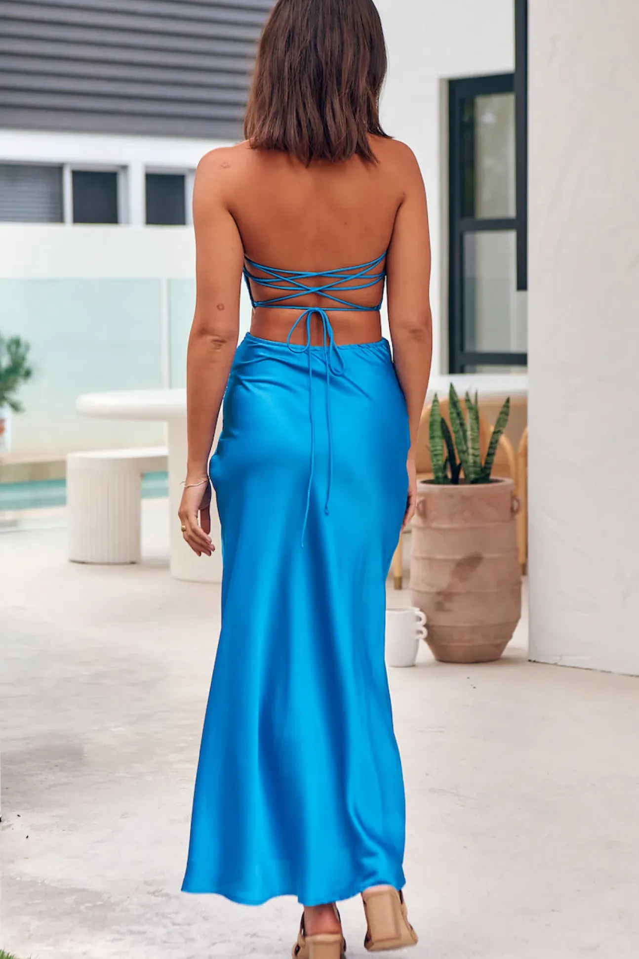 Star In The Night Maxi Skirt Blue