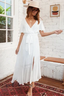 Still Water Maxi Dress White
