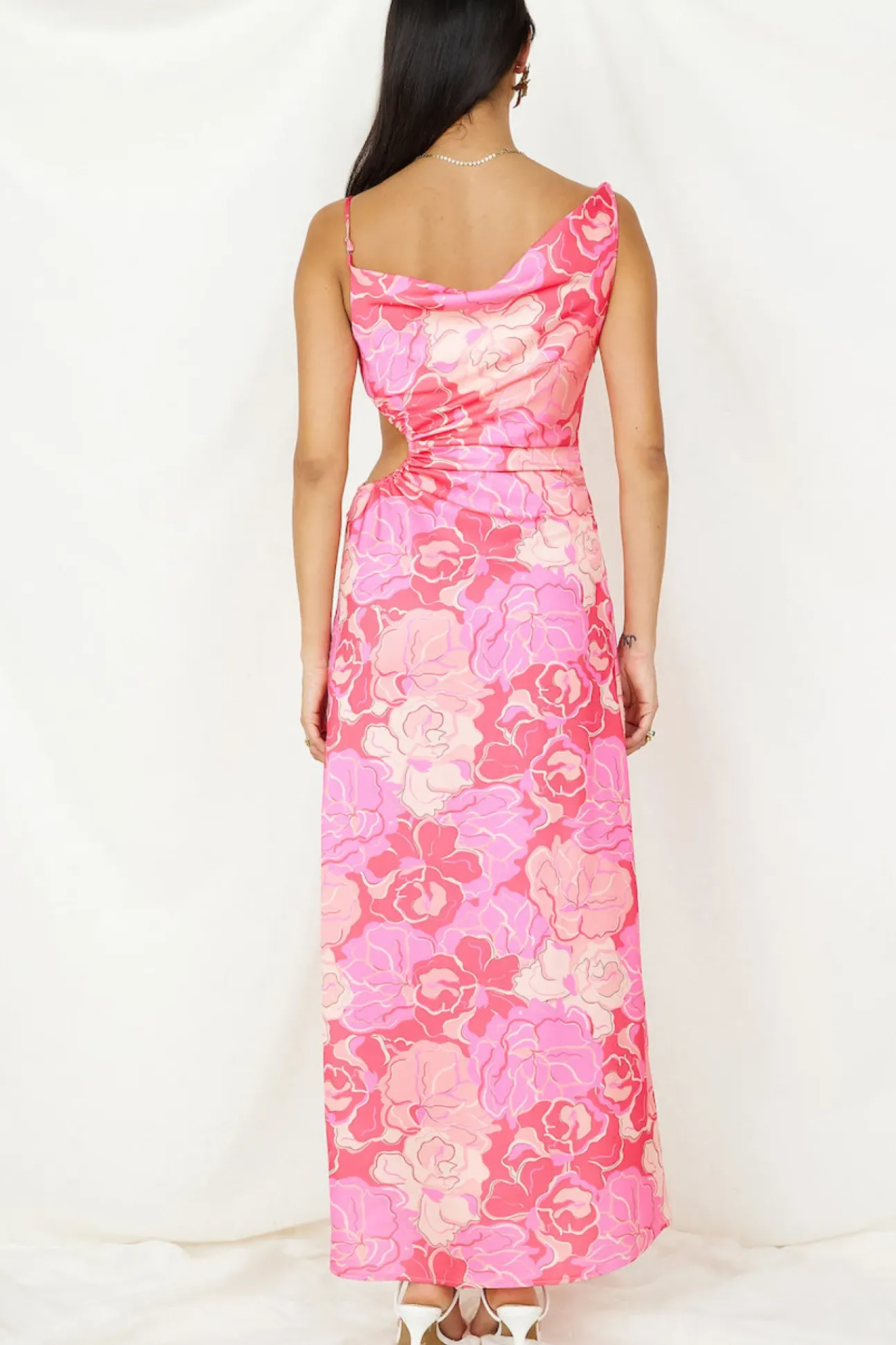 Strawberry Sunset Maxi Dress Pink