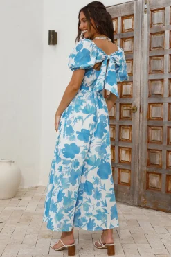 Sugar Rush Midi Dress Blue