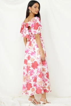 Sugar Rush Midi Dress Pink