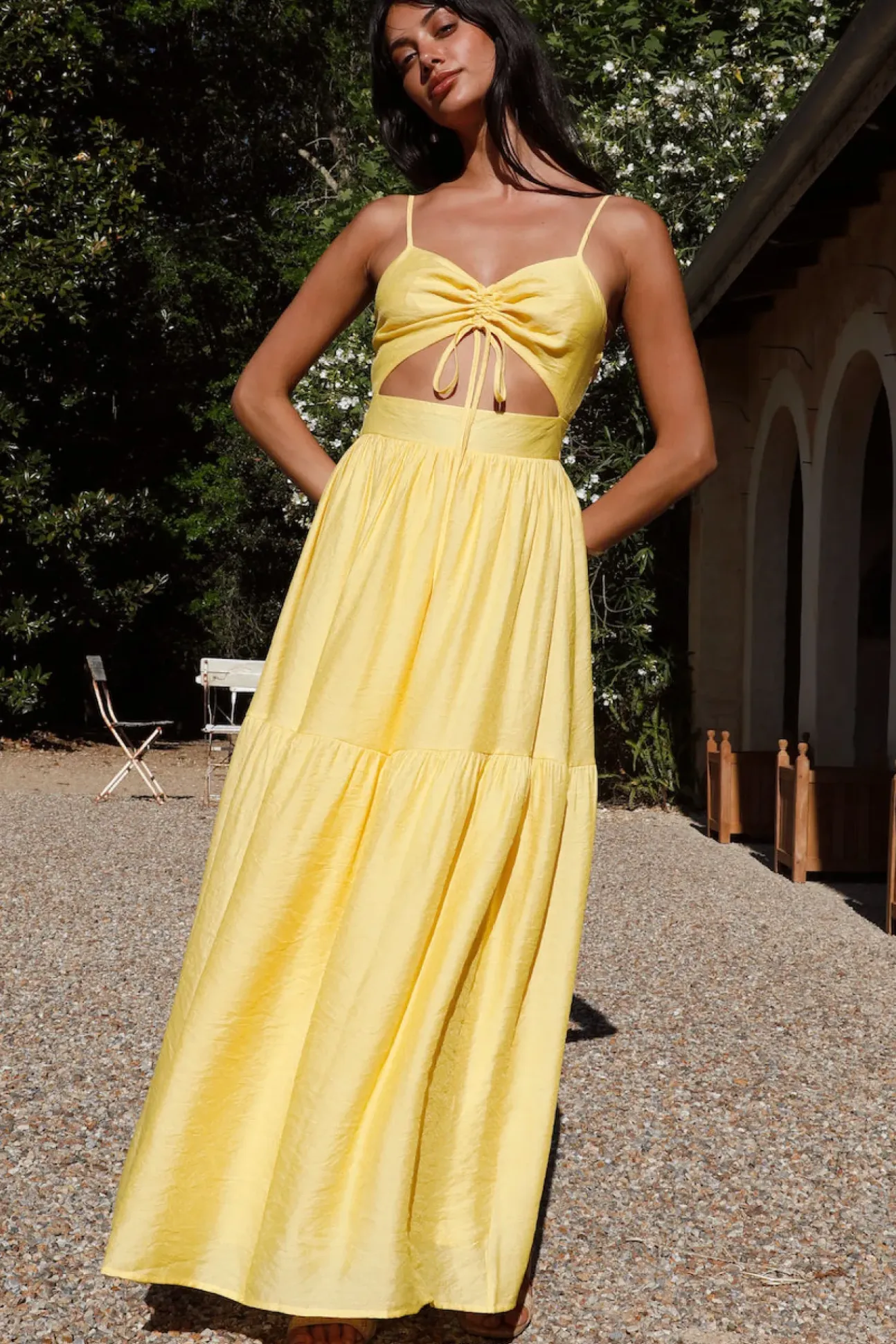 Summer Disposition Maxi Dress Yellow