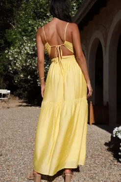 Summer Disposition Maxi Dress Yellow