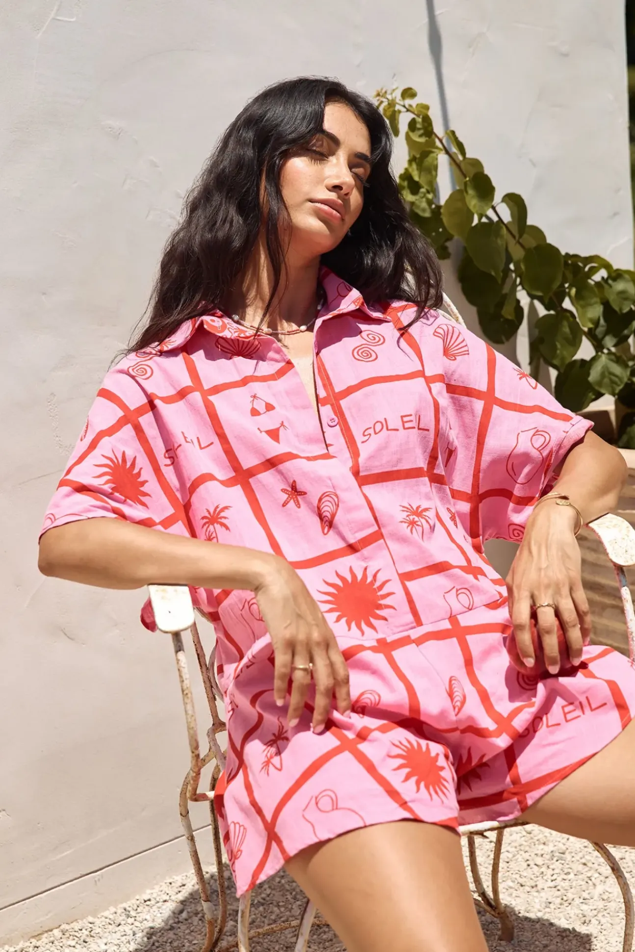 Summer Essentials Romper Pink