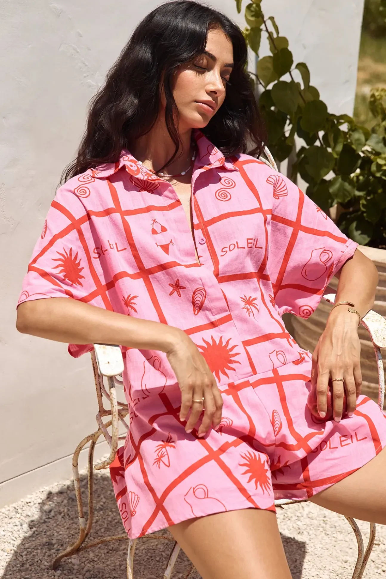 Summer Essentials Romper Pink