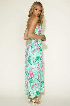 Summer Getaway Maxi Dress Green