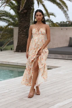 Summer in Paradise Maxi Dress orange