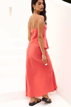 Summer Mirage Cami Top Red