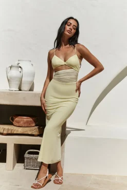Summer Nomad Midi Dress Yellow