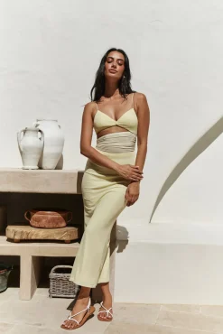 Summer Nomad Midi Dress Yellow