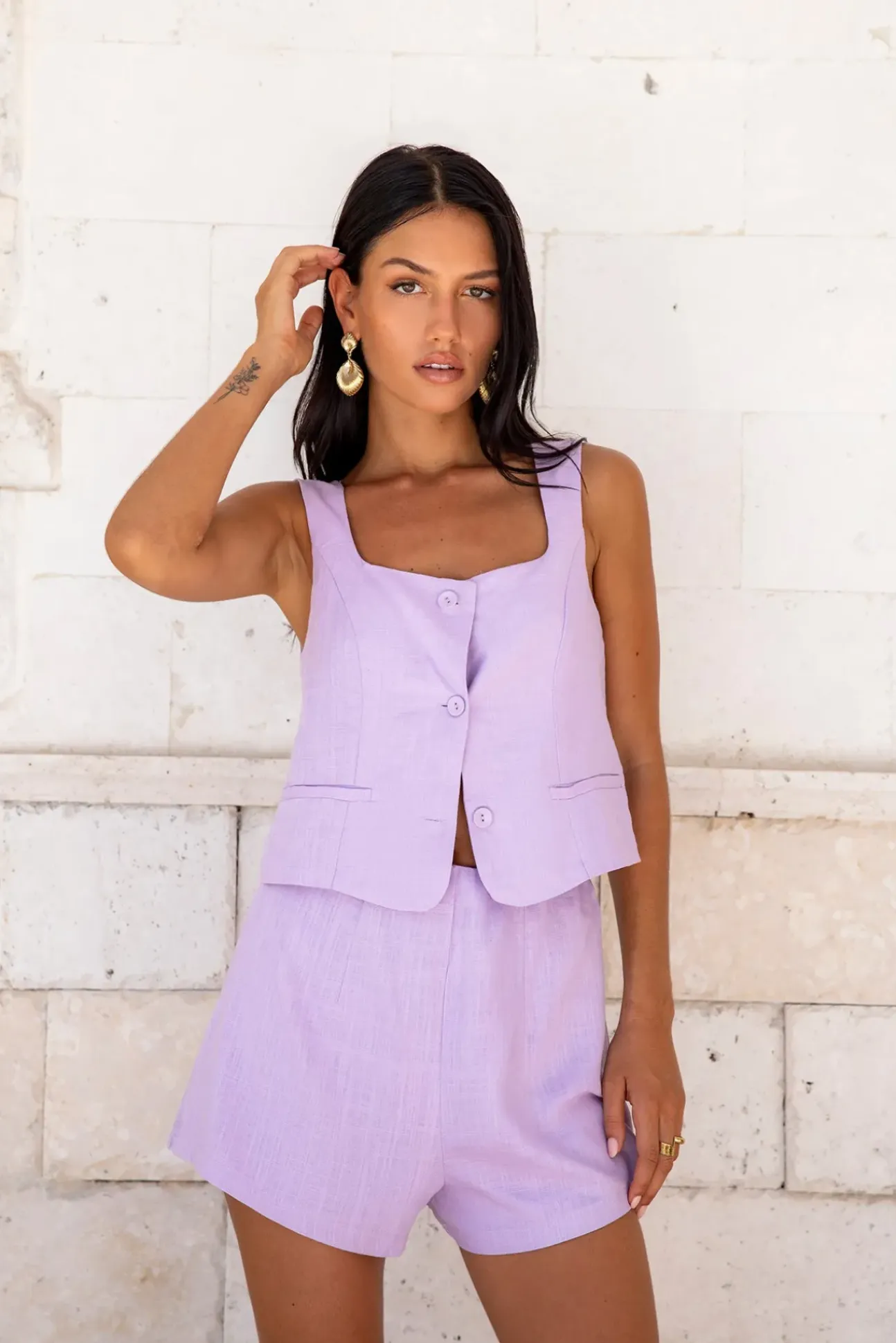 Summer Spell Crop Top Purple