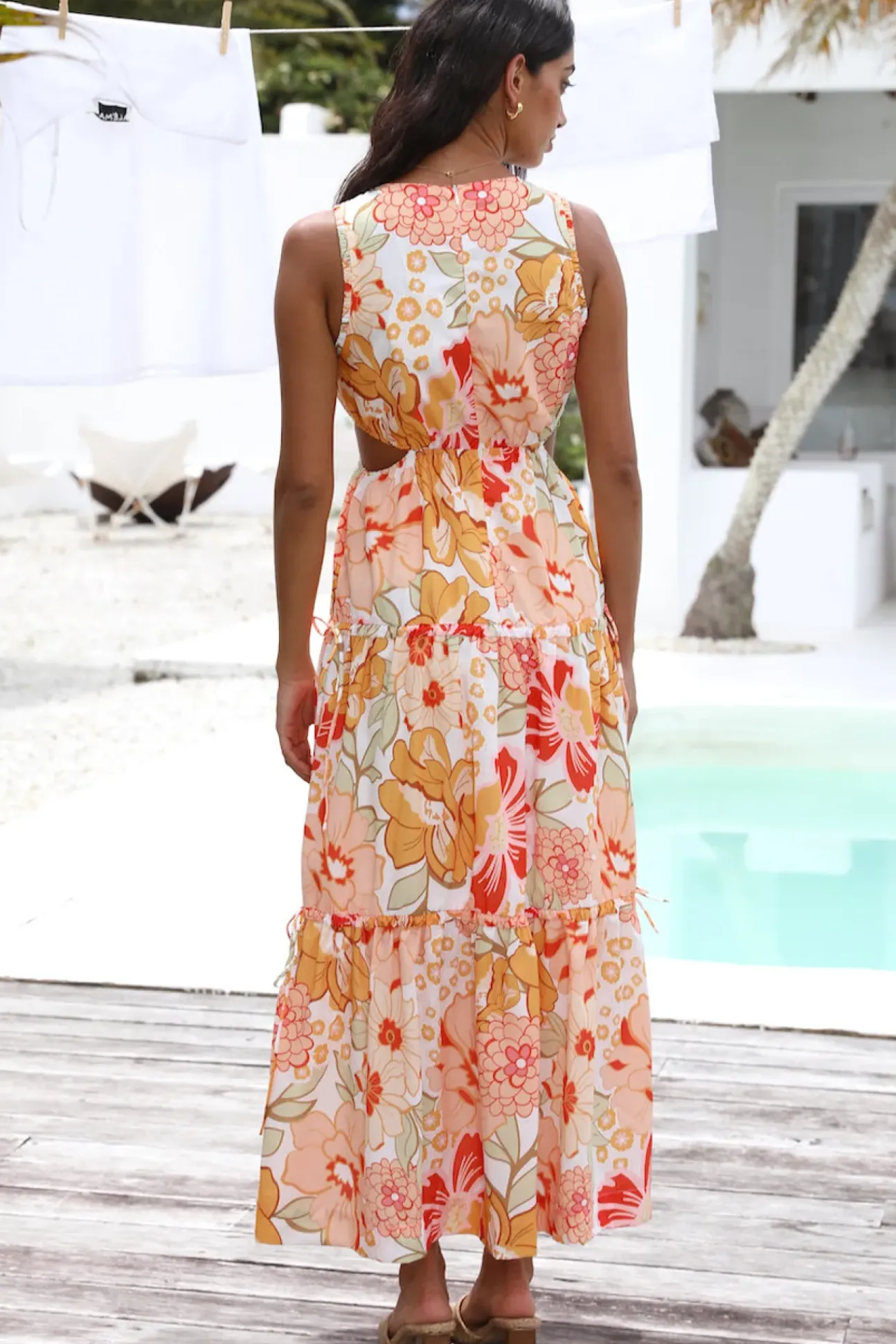 Summer Sweetheart Maxi Dress Orange