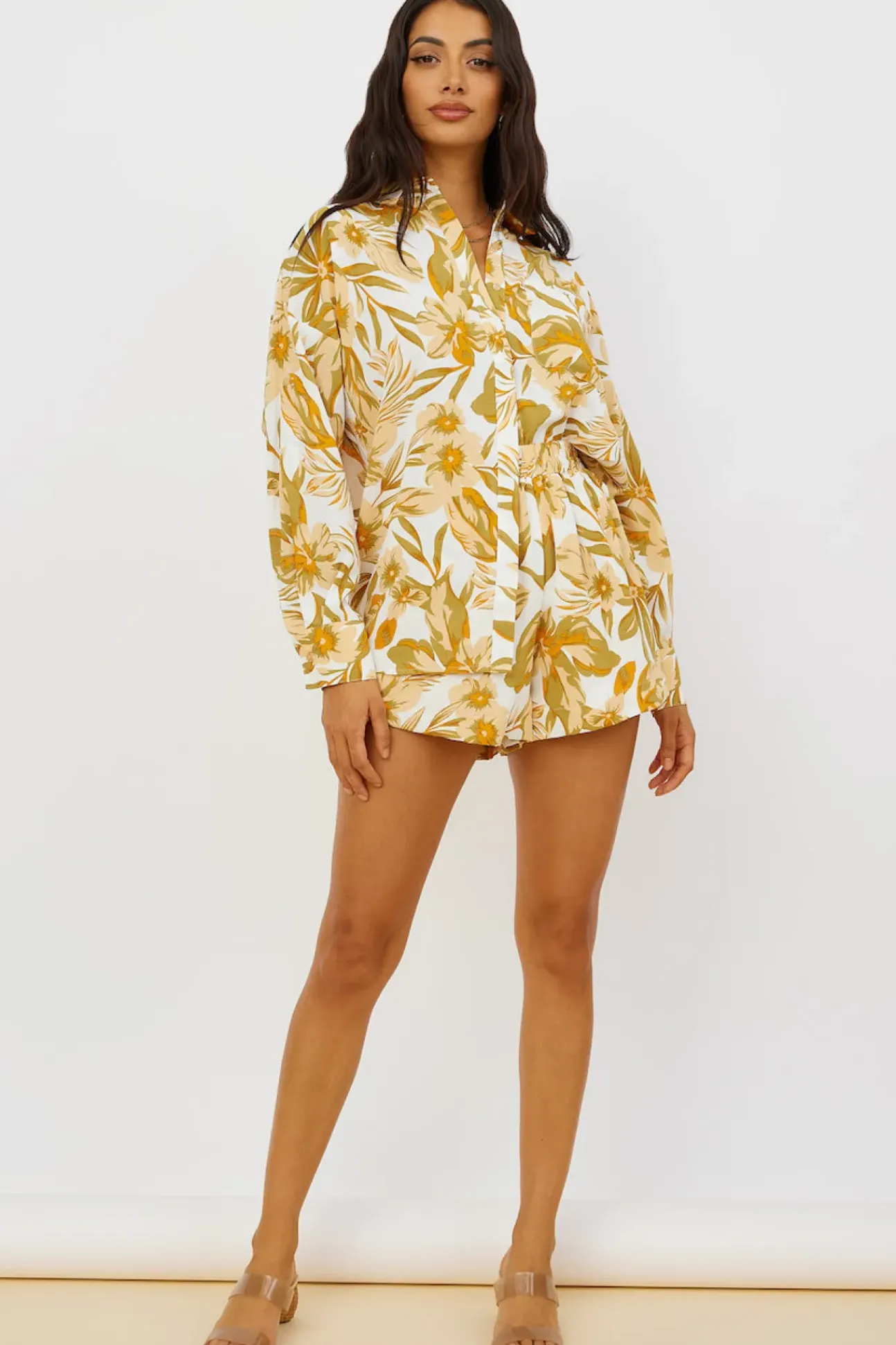 Summer Sweethearts Shorts Yellow
