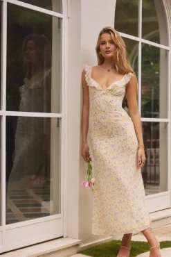 Summertime Sweetheart Maxi Dress Yellow