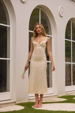 Summertime Sweetheart Maxi Dress Yellow