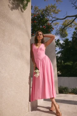 Sunday Brunch Maxi Dress Pink