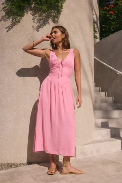Sunday Brunch Maxi Dress Pink