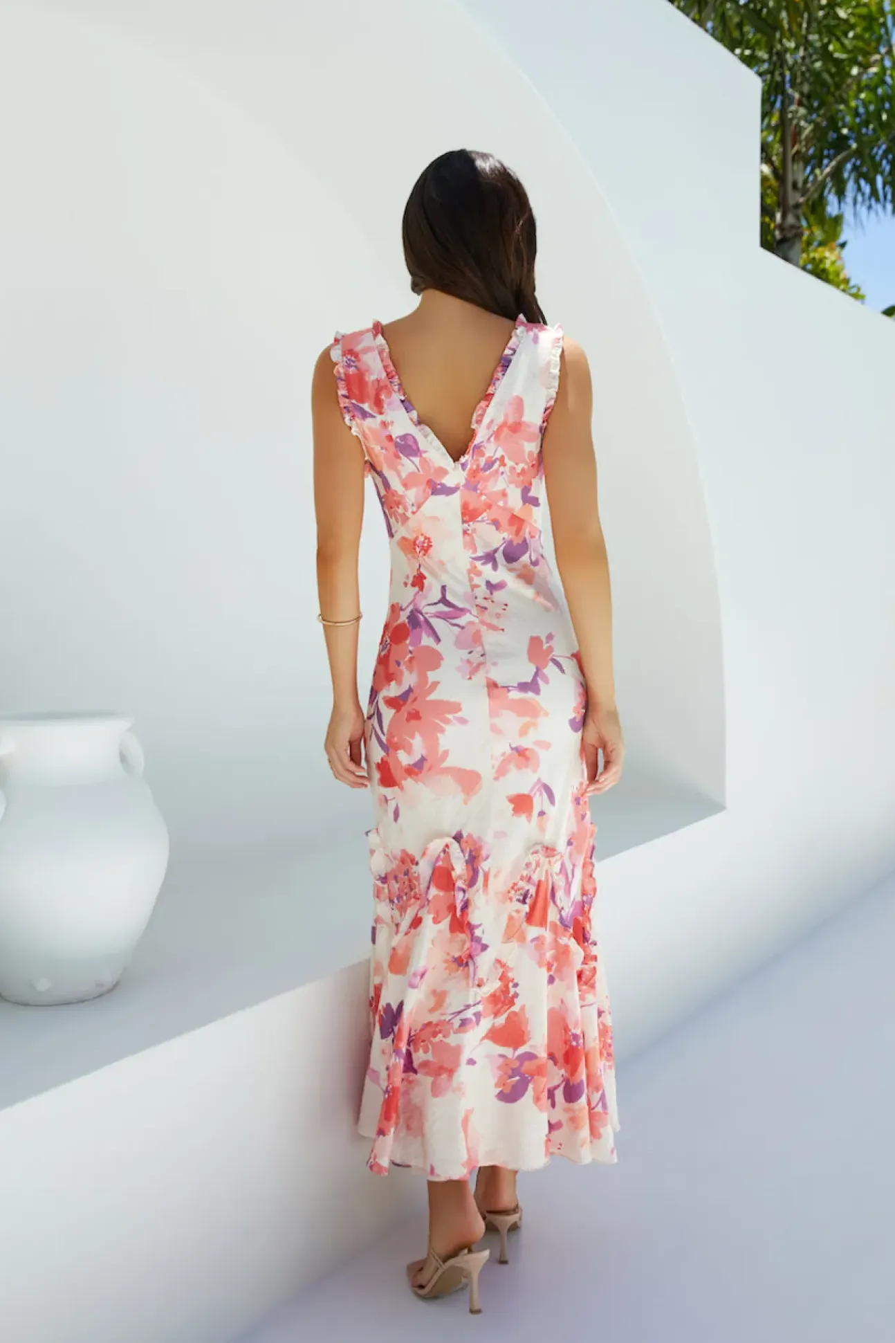 Sun-kissed Charm Floral Maxi Dress