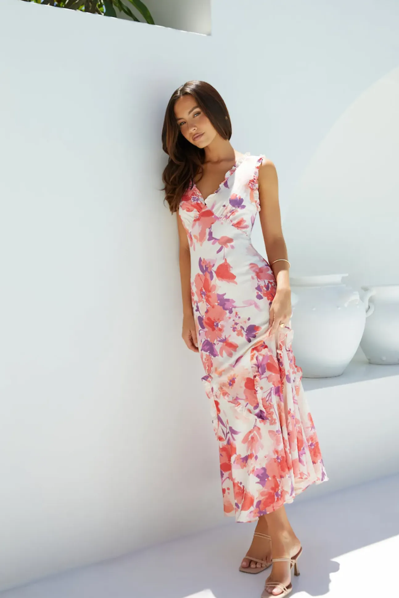 Sun-kissed Charm Floral Maxi Dress