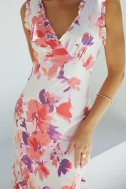 Sun-kissed Charm Floral Maxi Dress