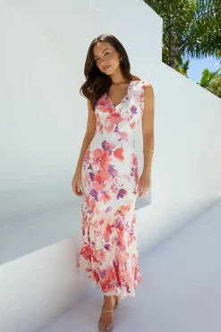 Sun-kissed Charm Floral Maxi Dress