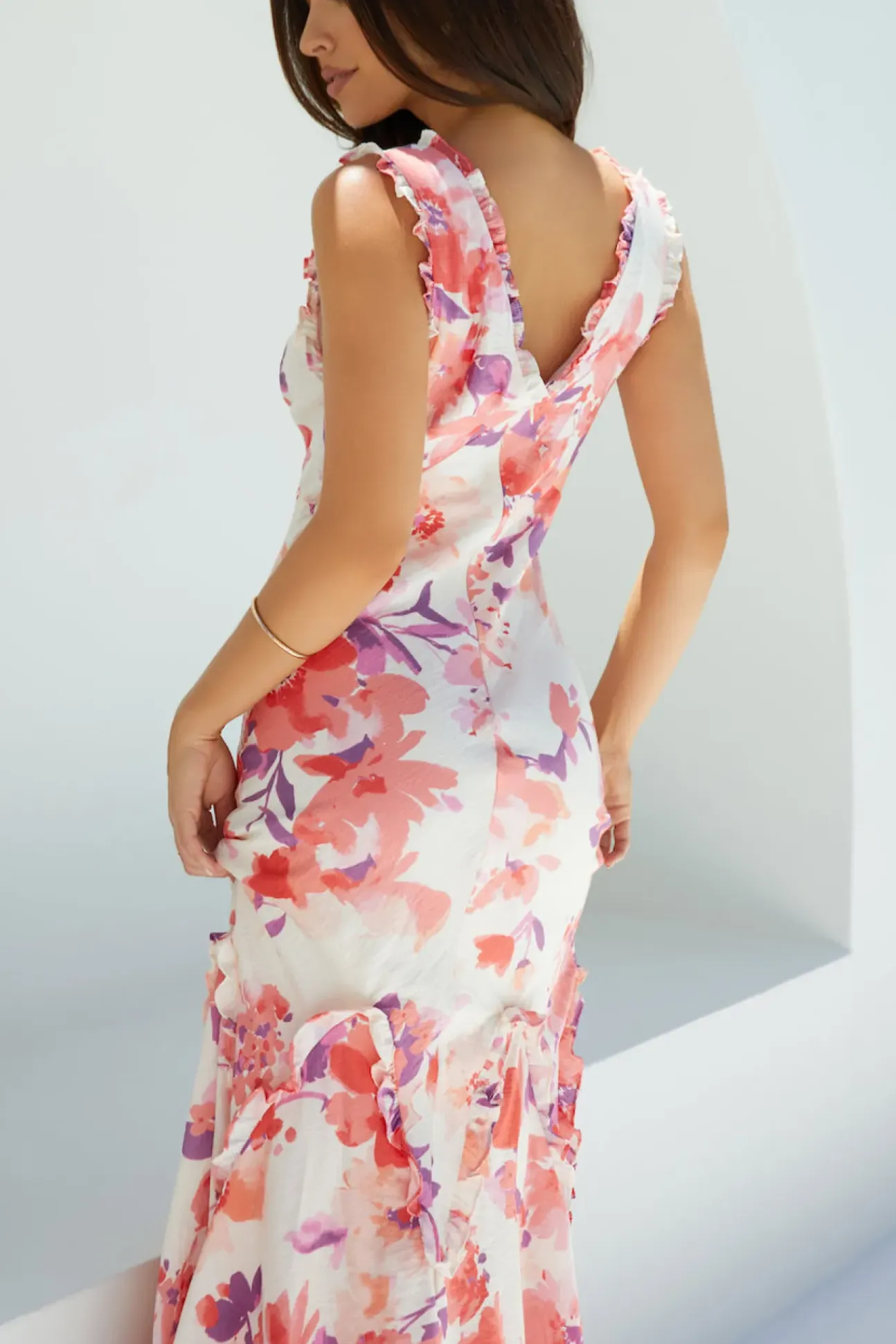 Sun-kissed Charm Floral Maxi Dress