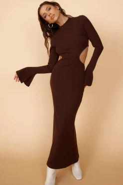 Sun-kissed Feeling Maxi Dress Brown