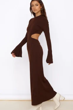Sun-kissed Feeling Maxi Dress Brown