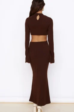 Sun-kissed Feeling Maxi Dress Brown