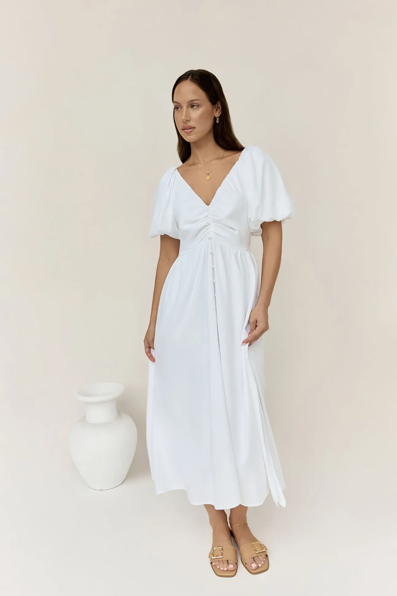 Sunlight Maxi Dress White