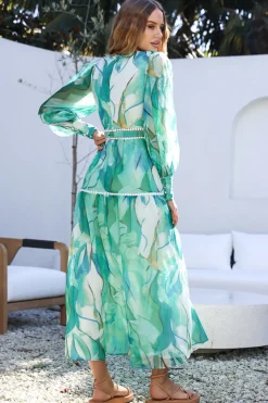 Sunny and Bright Maxi Dress Green