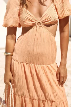 Sun Of The Sky Maxi Dress Orange