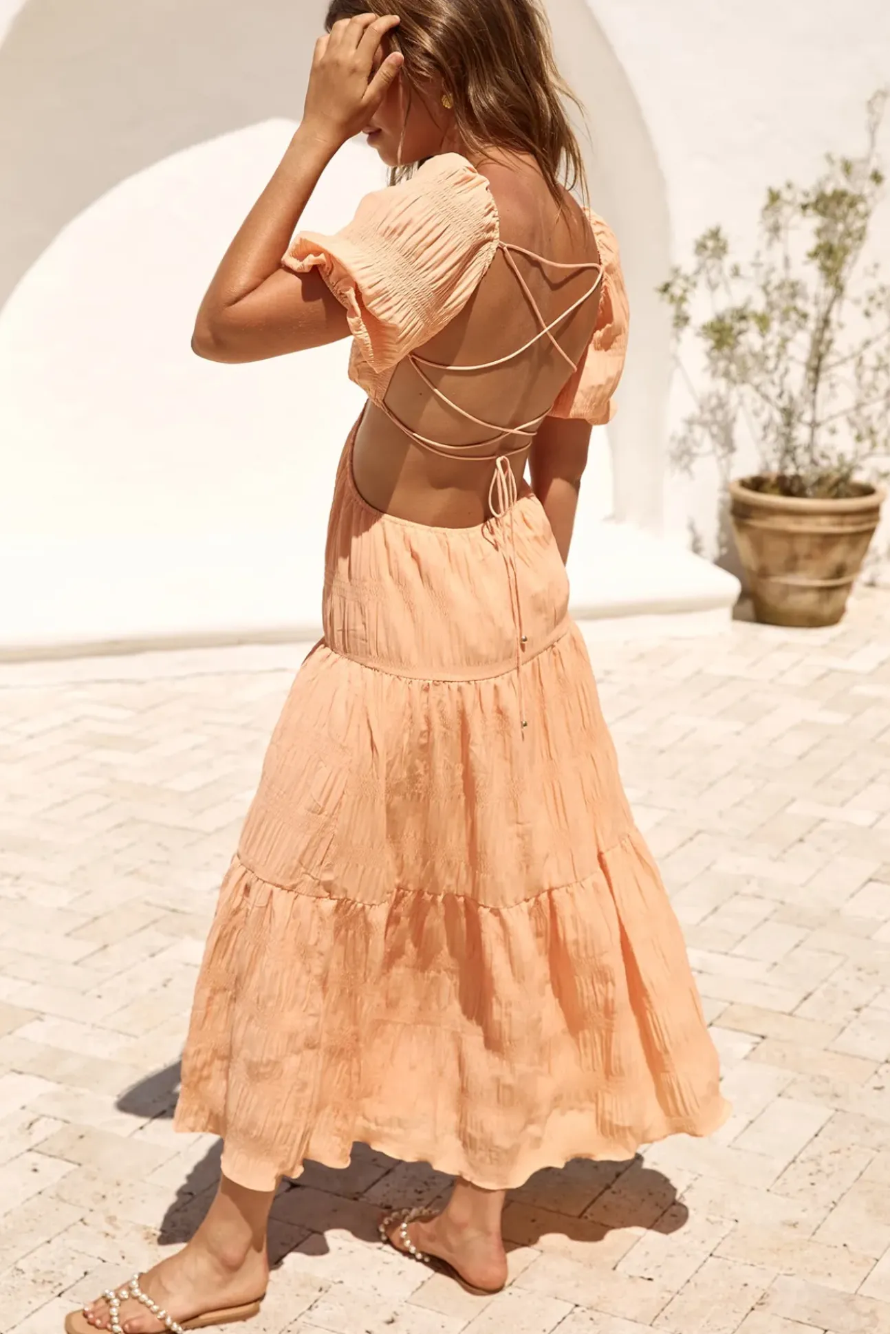 Sun Of The Sky Maxi Dress Orange