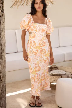 Sunrise Hue Maxi Dress Orange