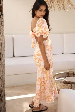 Sunrise Hue Maxi Dress Orange