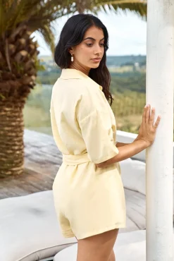 Sunshine Escape Romper Yellow