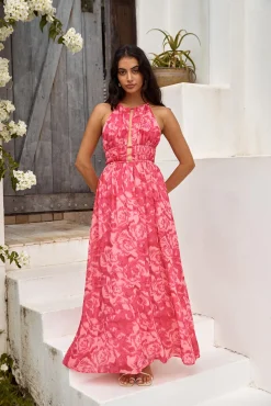 Sunshine Glow Maxi Dress Pink