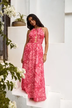Sunshine Glow Maxi Dress Pink