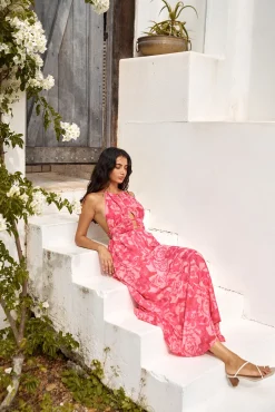 Sunshine Glow Maxi Dress Pink