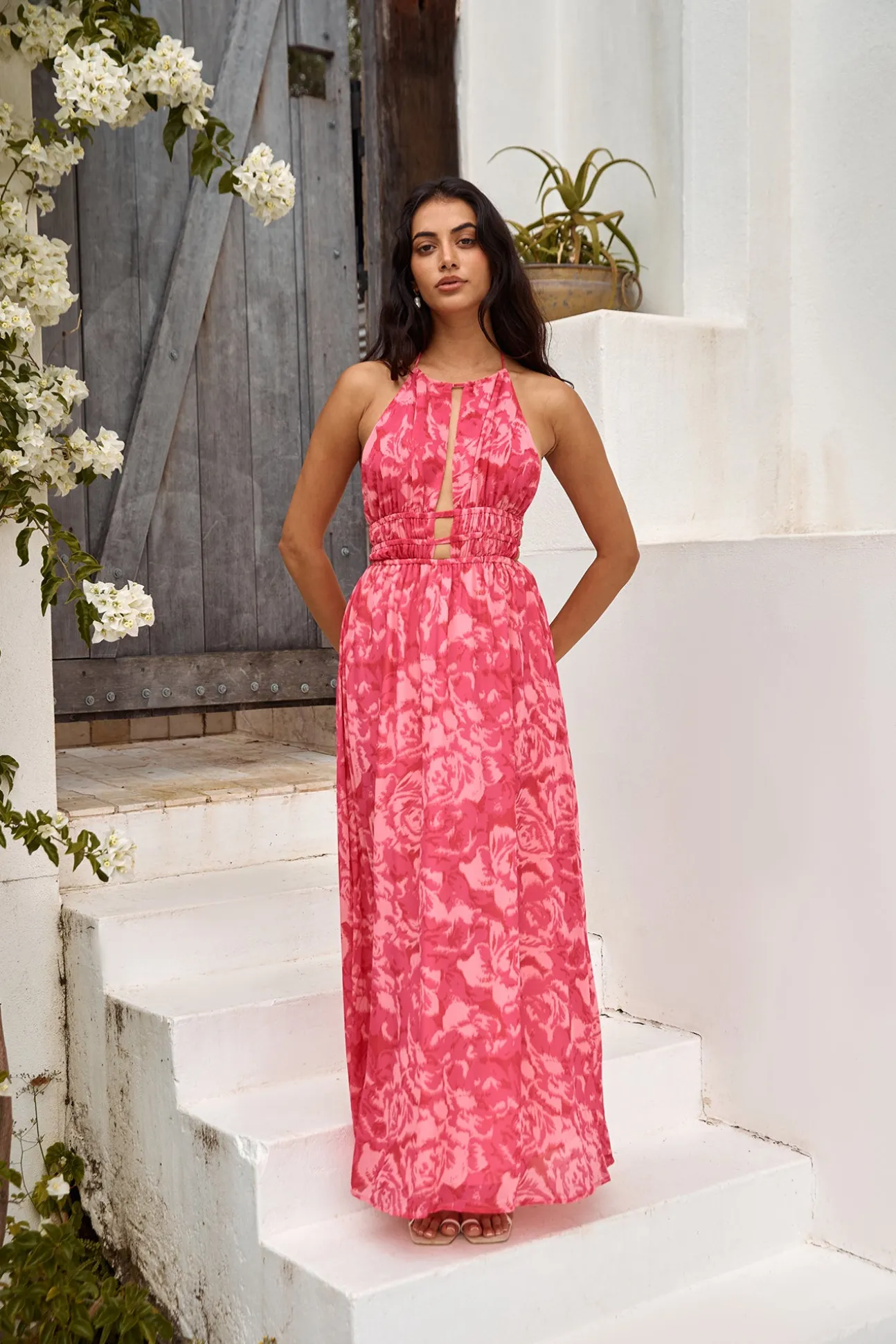 Sunshine Glow Maxi Dress Pink