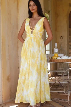 Super Solar Maxi Dress Yellow