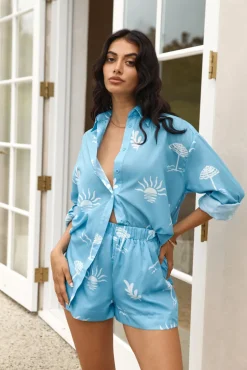 Surfers Paradise Shirt Blue