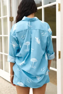 Surfers Paradise Shirt Blue